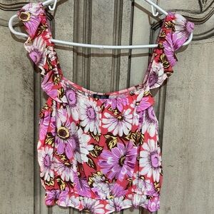 NWT - Lily Rose crop top, floral pattern, size XL